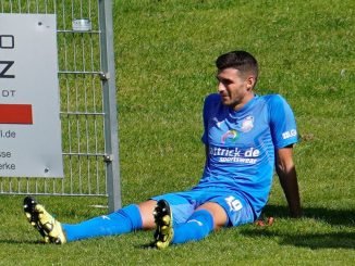 Marcello Meyer, hier noch im Trikot von Phönix Lübeck, ist nun fest Coach beim SV Curslack-Neuengamme. (Archivfoto: Lobeca/Röder)