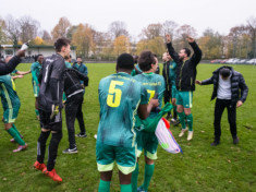 Jubel bei Hamm United: nach dem Sieg in Tornesch springt der HUFC auf Platz sechs und darf wieder hoffen. (Archivfoto: Lobeca/Seidel)