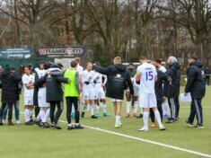 Jubel beim HEBC: nach hartem Kampf feiert die Kocadal-Elf einen Erfolg über Regionalligist Norderstedt. (Foto: Lobeca/Rohlfs)