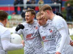 Jubel beim TSV Sasel: dank des 1:0 in Dassendorf hat man die Meisterschaft nun in der eigenen Hand. (Archivfoto: Lobeca/Rohlfs)