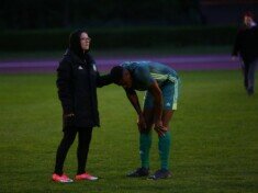 Enttäuschung pur bei Hamm United: es hat einfach nicht gereicht. (Foto: Lobeca/Rohlfs)