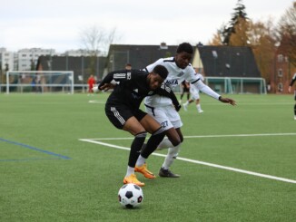Lesley Karschau (in schwarz) brachte den ETSV gegen den HEBC auf die Siegerstraße. (Archivfoto: Lobeca/Pfaff)