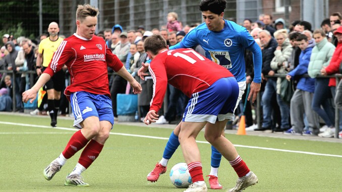 Haron Sabah war von Halstenbeks Defensive nicht zu stoppen. (Foto: Niklas Runne)
