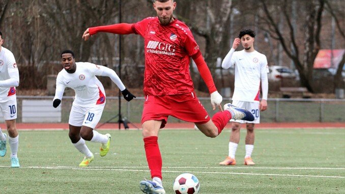 Selim Ajkic traf für den TSV Sasel mal wieder doppelt. (Foto: Niklas Runne)